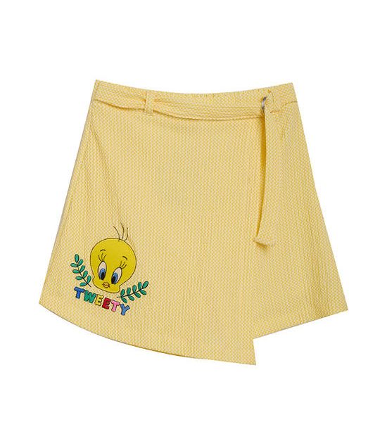 FOF KIDS Girl Skort Printed Looney Tunes Tweety Yellow. 100% оригинал