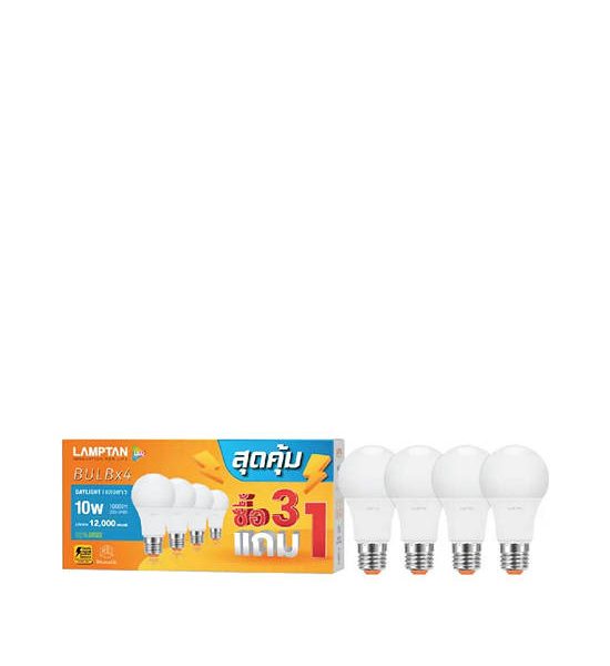 LAMPTAN LED Bulb Box 4 Pcs. 10 W. 100% оригинал