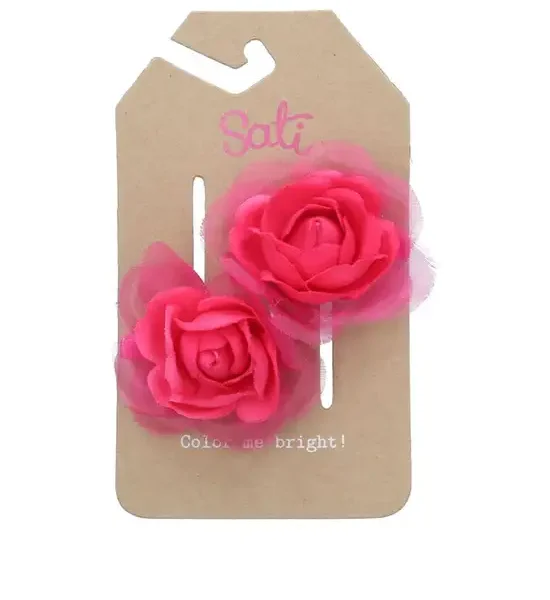 SATI Pink Rose Hair Clip FCF093 Multi-Color. 100% оригинал