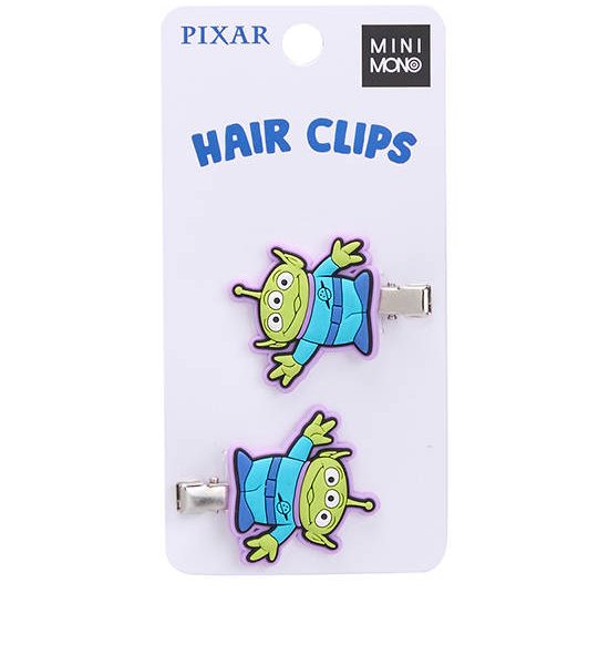MINI MONO Unisex Hair Clip Aliens Pattern 1x4.5 cm Light Green. 100% оригинал
