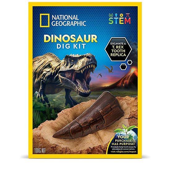 NATIONAL GEOGRAPHIC Toy Dino Fossil Dig Kit Multi-Color. 100% оригинал