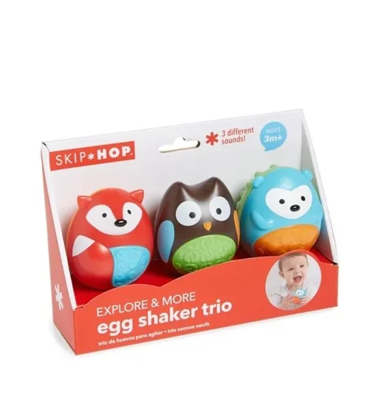SKIP HOP Explore&More : Egg Shaker Trio 3Pcs Multi-Color. 100% оригинал