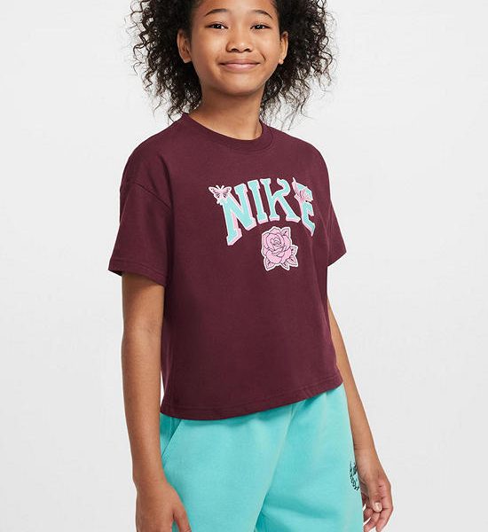 NIKE KIDS Girl Boxy T-Shirt NSW. 100% оригинал