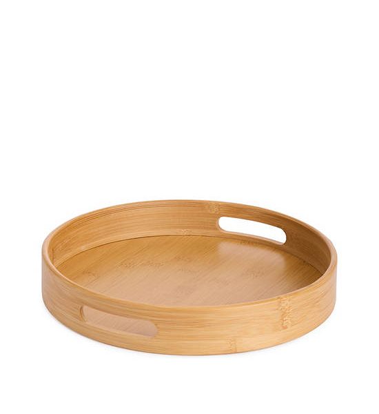 CENTRAL HOME Bamboo Tray with MDF Bottom Size 30x30x5 cm Wood Brown. 100% оригинал