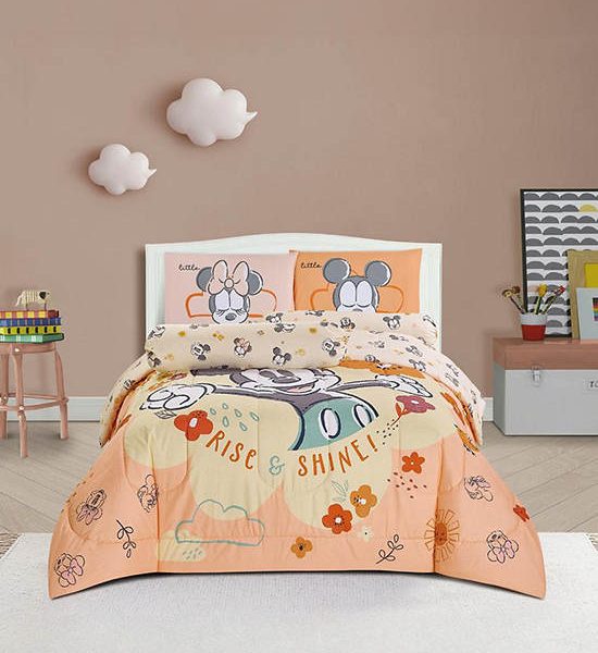 HAVEN Printed Microtech Disney Collection Fitted Sheet Set 5 Pcs Mickey Mouse Dreamer Multi-Color. 100% оригинал