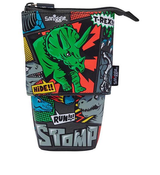 SMIGGLE Unisex Toddler Pencil Case Happy Tales Stand N' Slide 2 In 1 Grey. 100% оригинал