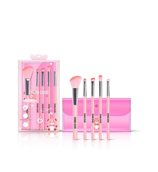 SIVANNA COLORS BrushSet 5 Pieces Face Base 103 g Pink color. 100% оригинал