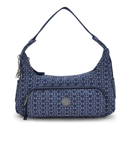 KIPLING Unisex Handbag Karis S Signature Denim Blue. 100% оригинал