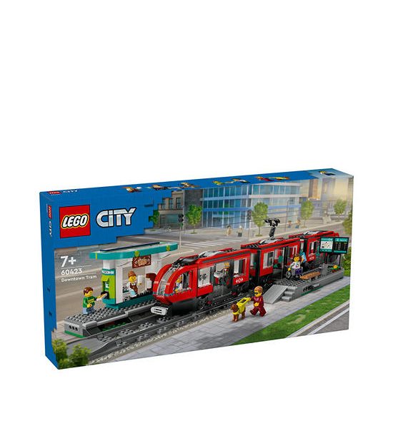 LEGO Block Toy Downtown Streetcar and Station 60423 Multi-Color. 100% оригинал