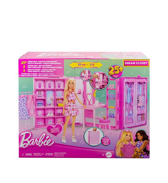 BARBIE Doll Barbie Dream Closet Playset and Accessories HXD58 Multi-Color. 100% оригинал