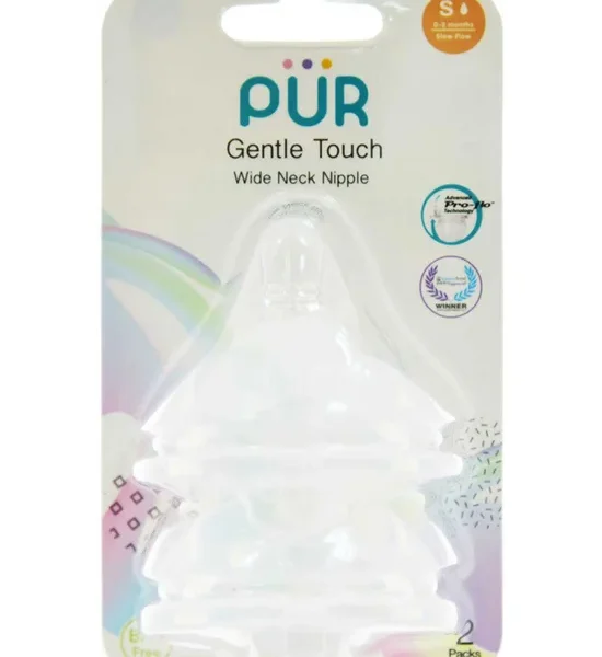 PUR Gentle Touch Wide Neck Nipple 2 Pack. 100% оригинал