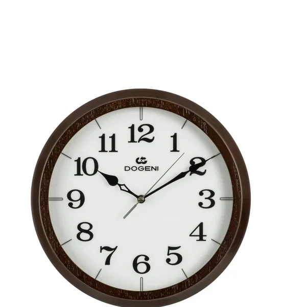 DOGENI Wooden Wall Clocks Model WNW005DB Dark Brown. 100% оригинал