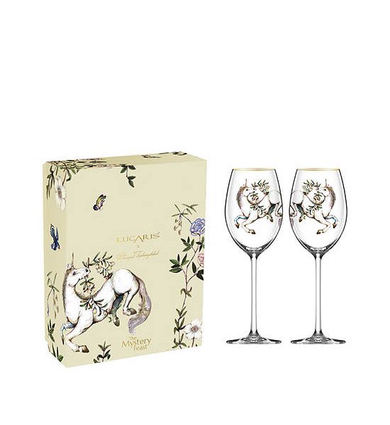 LUCARIS White Wine Glass Set Poseidon Immortal Horse. 100% оригинал