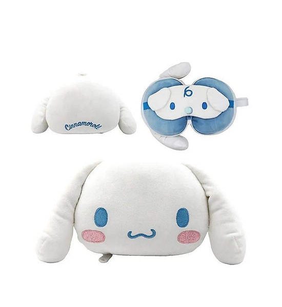 SANRIO Neck Pillow With Eye Mask Cinnamoroll White. 100% оригинал