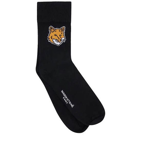 MAISON KITSUNÉ Unisex Socks Fox Head Black. 100% оригинал
