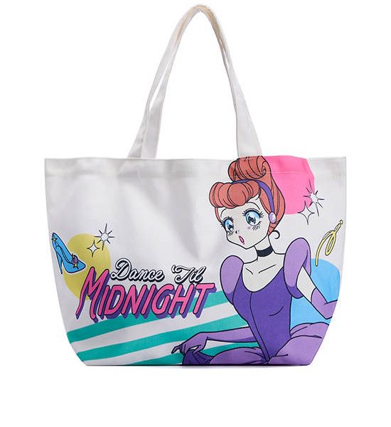 MINI MONO Unisex Tote Bag Cinderella Pattern 51x30 cm White. 100% оригинал