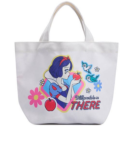 MINI MONO Unisex Tote Bag Snow White Pattern 33x15 cm White. 100% оригинал