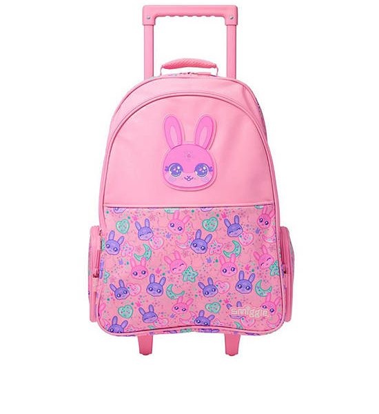 SMIGGLE Unisex Kids Trolley Backpack All Start Light Up Pink. 100% оригинал
