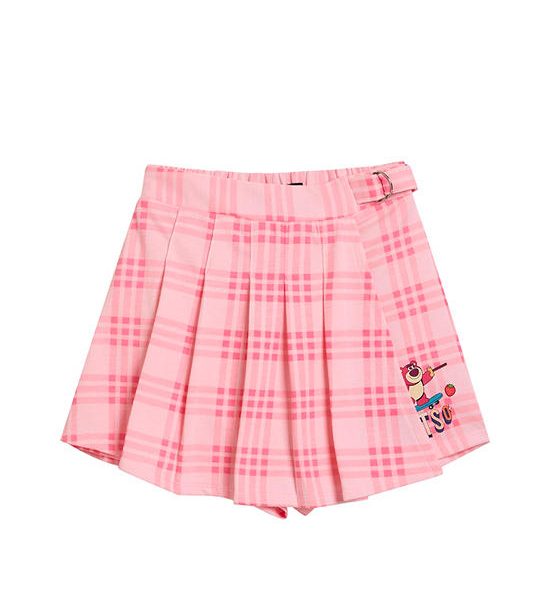 FOF KIDS Girl Skort Plaid Print Disney Pixar Pink. 100% оригинал