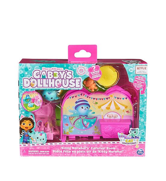 GABBYS DOLLHOUSE Toy Set Kitty Narwhal'S Carnival Room Multi-Color. 100% оригинал