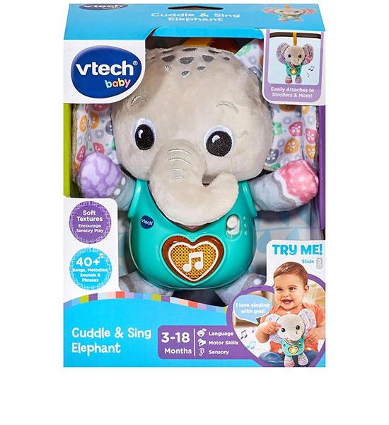 VTECH Plush Cuddle And Sing Elephant Multi-Color. 100% оригинал