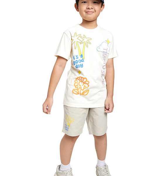 FOF KIDS Boy T-Shirt Time To Shine Print Cream. 100% оригинал