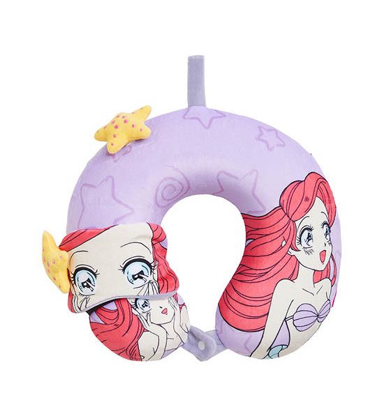 MINI MONO Neck Pillow and Eye Mask Ariel Pattern Purple. 100% оригинал