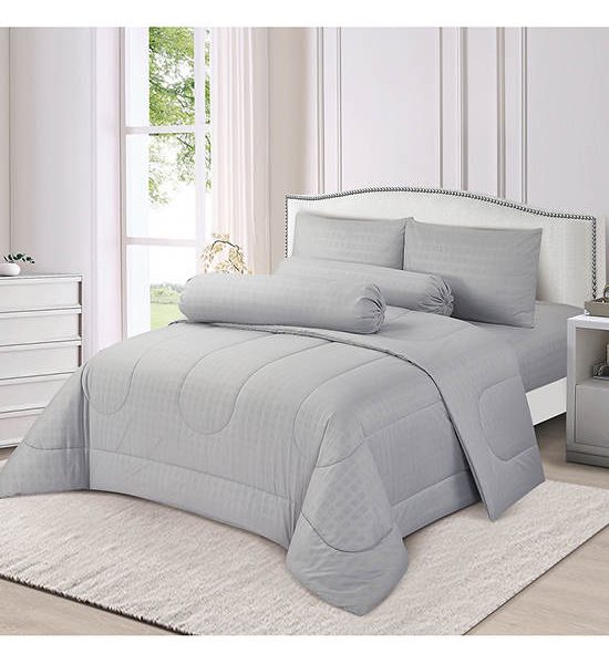 ESQUIRE Fitted Sheet Set 3.5 ft 3 pcs Microtech Collection Plaid Embossed Twin Size. 100% оригинал
