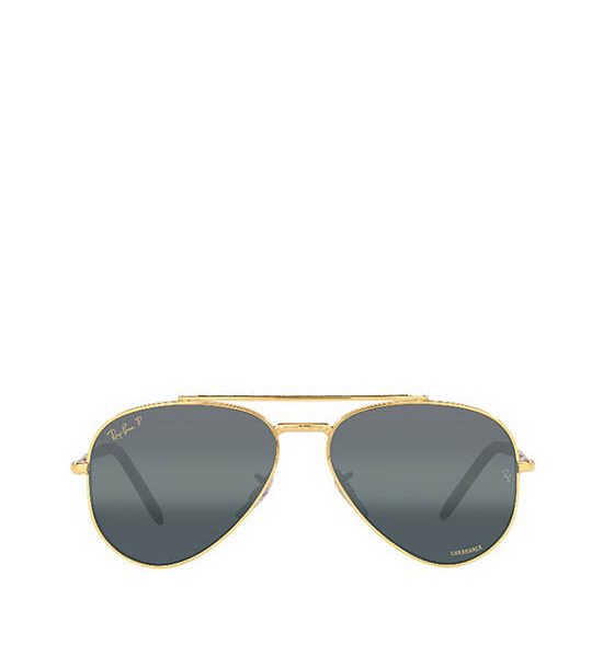 RAY-BAN Unisex Sunglasses New Aviator RB3625 9196G6 58 Polarized Clear Gradient Dark Blue. 100% оригинал