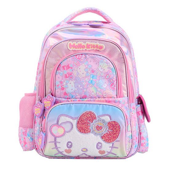 SANRIO Unisex Kids Backpack 16 In Hologlitter Hello Kitty Pink. 100% оригинал
