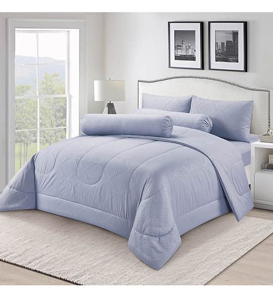 HAVEN Fitted Sheet Set Microtech Collection 5 pcs Pleat Embossed Print. 100% оригинал