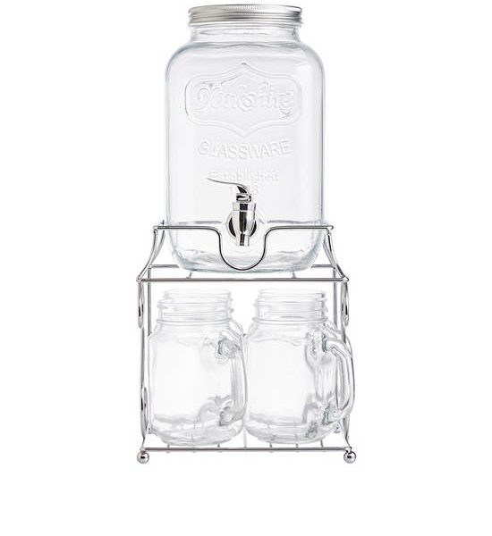 CUIZIMATE Dispenser 4L & Mug 480 mL Set 4 pcs with Stand. 100% оригинал