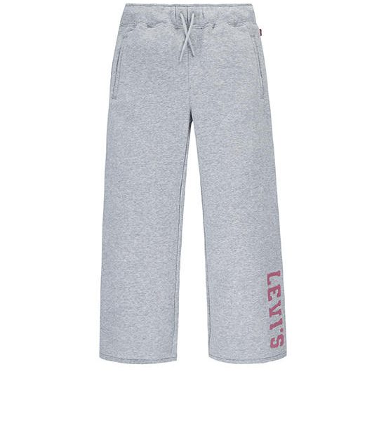 LEVI'S KIDS Girl Pant Wide Leg Fleece Light Gray Heather. 100% оригинал