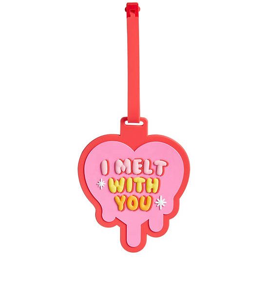 MINI MONO Luggage Tag I Melt With You Pattern Red. 100% оригинал