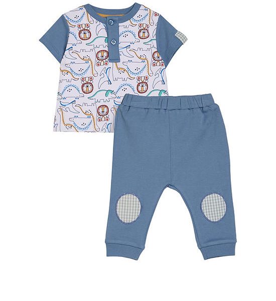 Angel Baby Boy Toddler Set T-Shirt Crew Neck + Pants Dark Blue. 100% оригинал