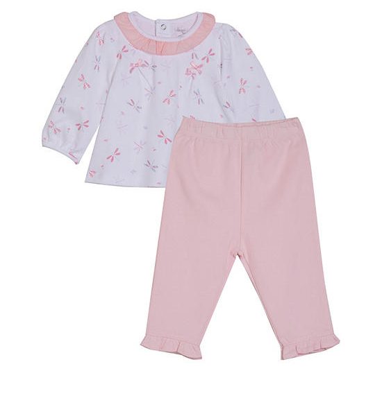 Angel Baby Girl Toddler Set T-Shirt Long Sleeves + Pants White. 100% оригинал
