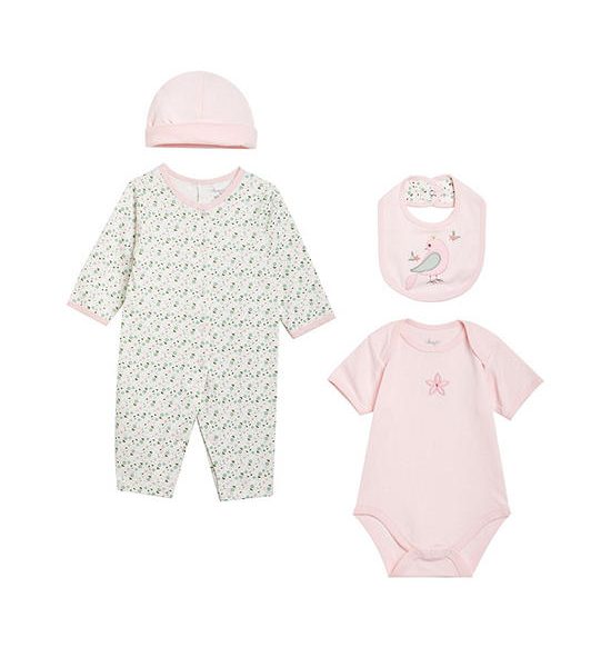 Angel Baby Girl Infant Clothing Gift Set 4 Pcs. Size 60 JP Pink. 100% оригинал