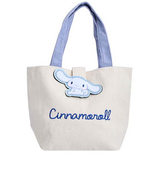 SANRIO Tote Bag Corduroy Size S Cinnamoroll Blue. 100% оригинал