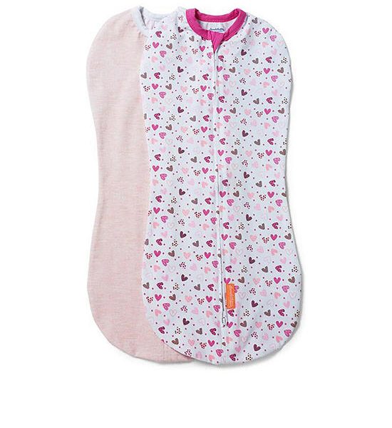 INGENUITY Swaddle Pod I Heart You 2 pcs Cherry Blossom Pink. 100% оригинал