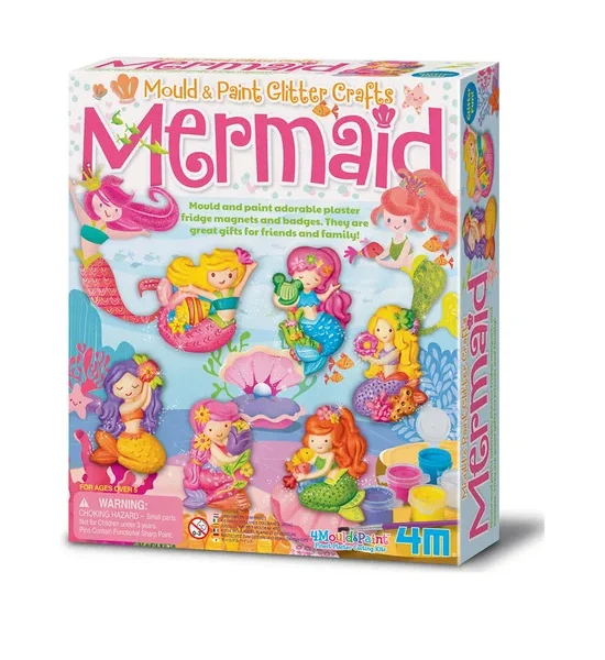 4M Mould & Paint - Glitter Mermaid FM120035260000 Light Pink. 100% оригинал
