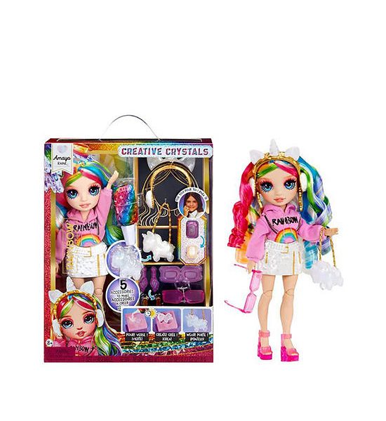 RAINBOW HIGH Doll Rainbow High Creative Crystals Amaya - Rainbow 11 Fashion Doll with Crystal Accessory Make It Kit Multi-Color. 100% оригинал