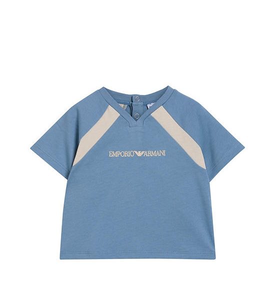 EMPORIO ARMANI Boy T-Shirt Short Sleeves V-Neck SS25 Mountain Spring. 100% оригинал