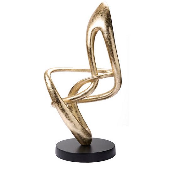 CENTRAL HOME Home Decoration PR Pointed Spiral Form 26x20x50.5 cm Gold. 100% оригинал