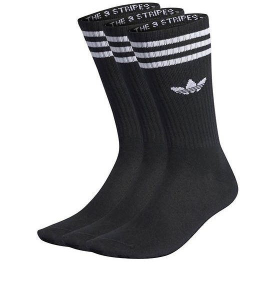 ADIDAS Unisex Socks Solid Crew 3 Pairs Black. 100% оригинал