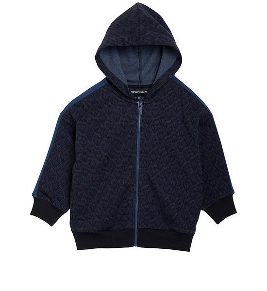 EMPORIO ARMANI Boy Sweatshirt Long Sleeves SS25 UB118 Navy/Eagle. 100% оригинал