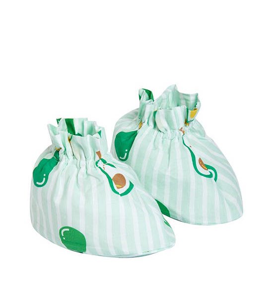 Angel Baby Unisex Infant Socks Avocado Print Free Size Green. 100% оригинал