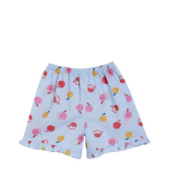 Angel Baby Girl Toddler Pyjamas Frill Shorts Apple Print Light Blue. 100% оригинал
