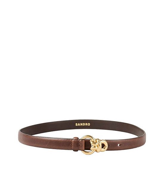 SANDRO Slim Leather Belt. 100% оригинал