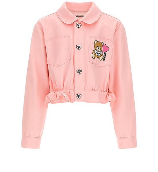 MOSCHINO KID Girl Jacket Ruffle Pink. 100% оригинал