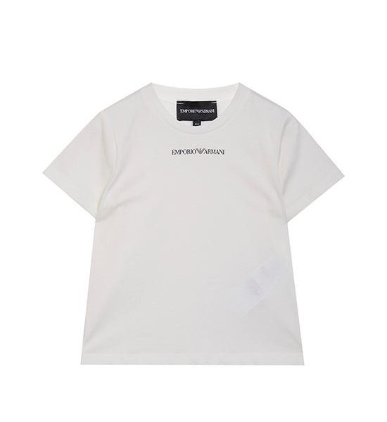 EMPORIO ARMANI Boy T-Shirt Short Sleeves CTY U0003 Off White / With Navy HD. 100% оригинал